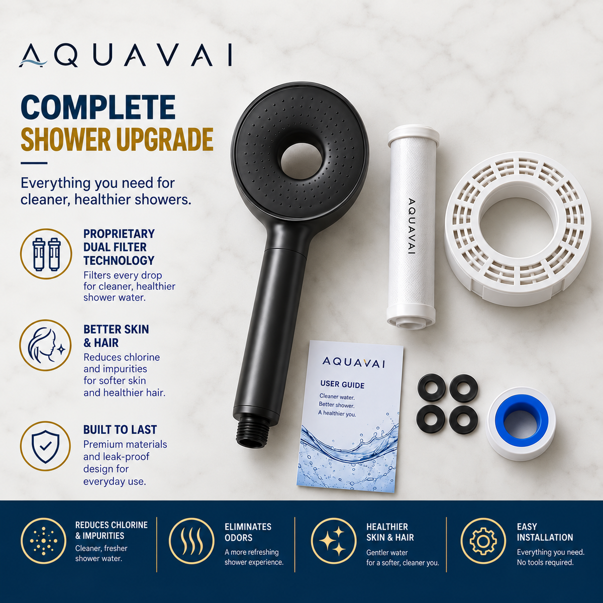 Aquavai Filtered Shower Head